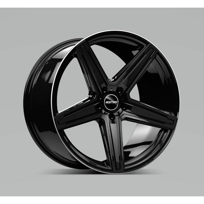 MK1 9.0X21 5X120 ET40 72.6 BLACK LIP POLISHED