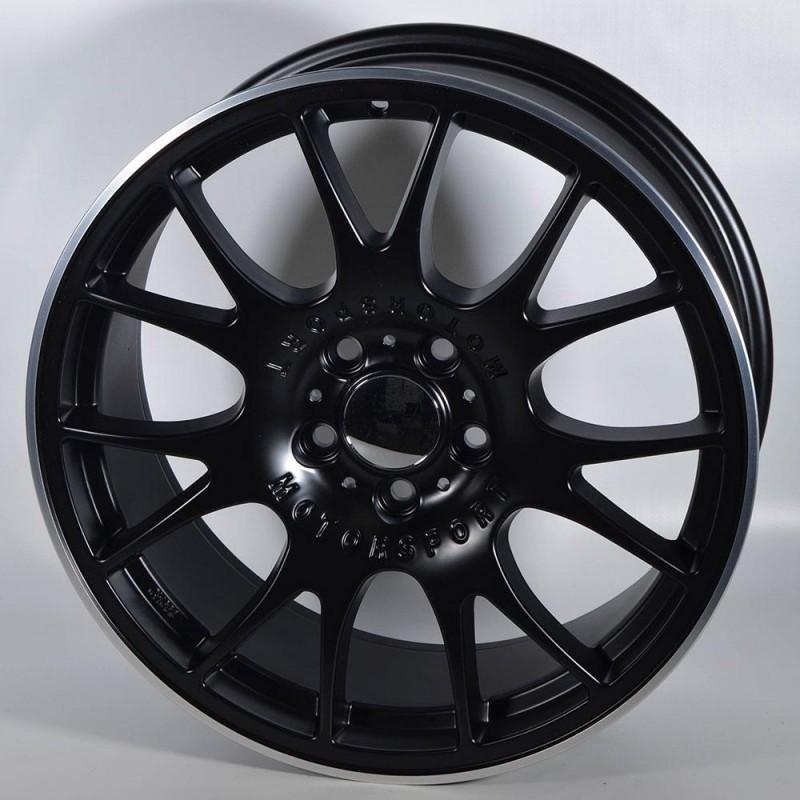 STUTGART LD942 8X18 5X112 ET45 66.6 NEGRA MATE ARO PUL