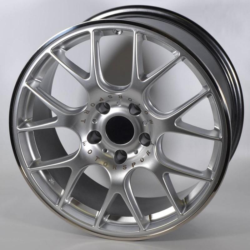 LENSO LD943 8X18 5X120 ET15 73,1 SILVER LIP POLISHED