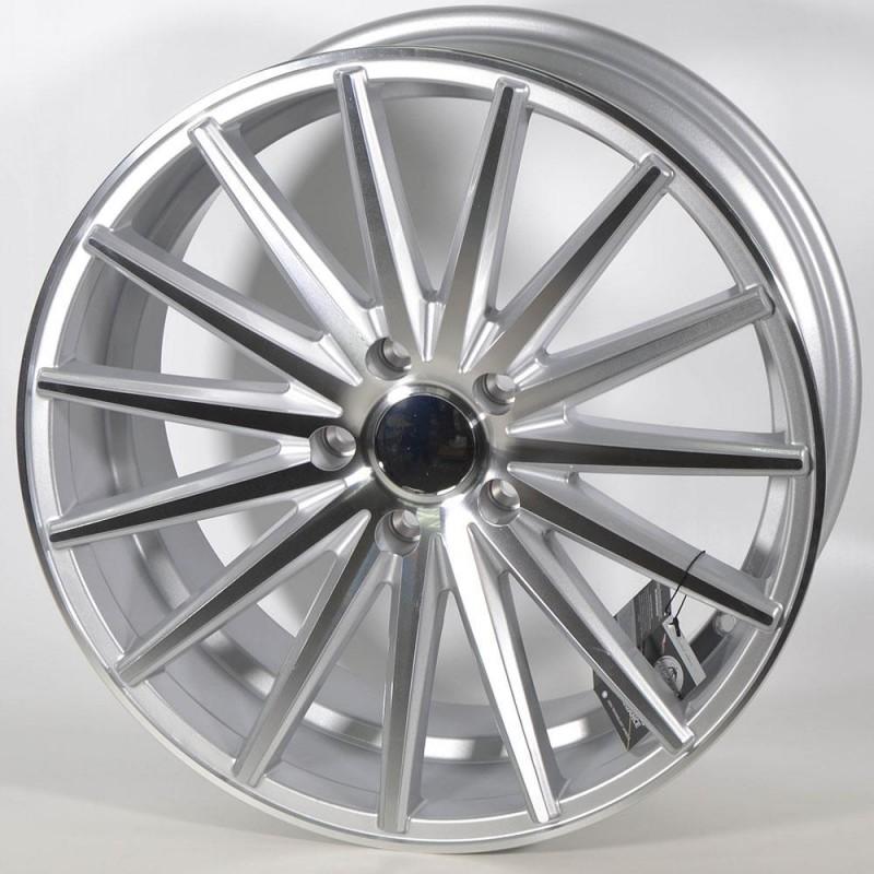MASERA 9.5X19 5X120 ET35 72.6 POLISHED SILVER