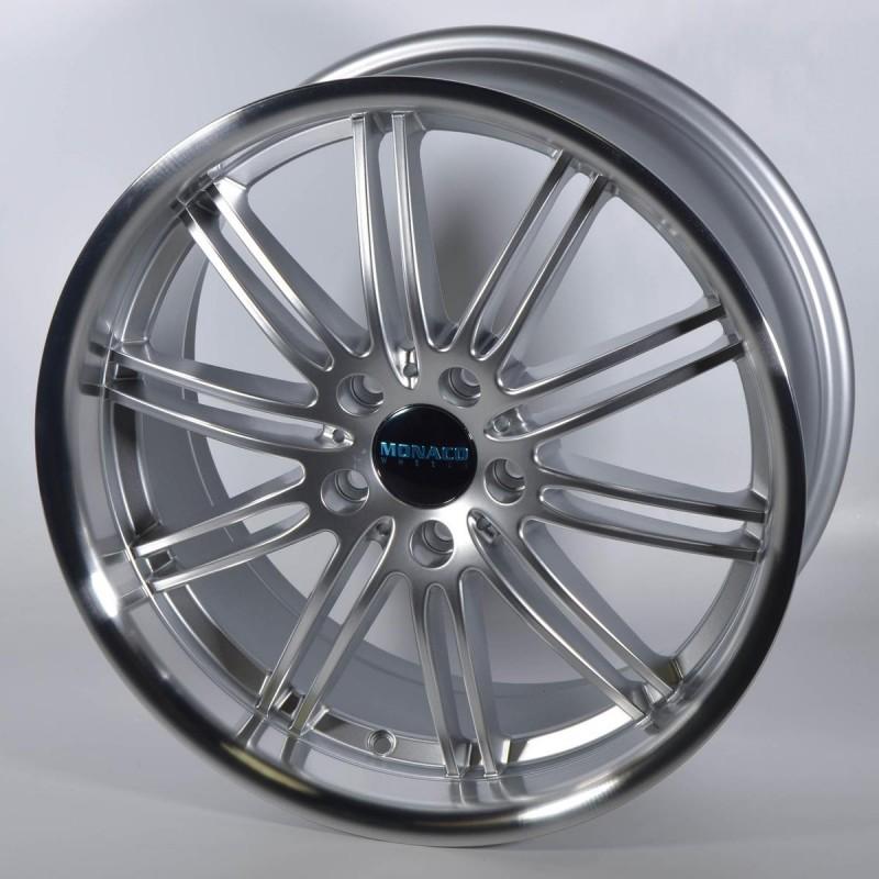 Llanta chicane 8.5x19 5x120 et20 74.1 silver aro polished