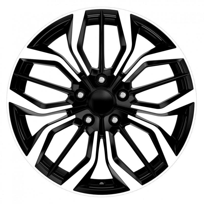 Llanta gbn 7.5x17 5x108 et40 67.1 black polished
