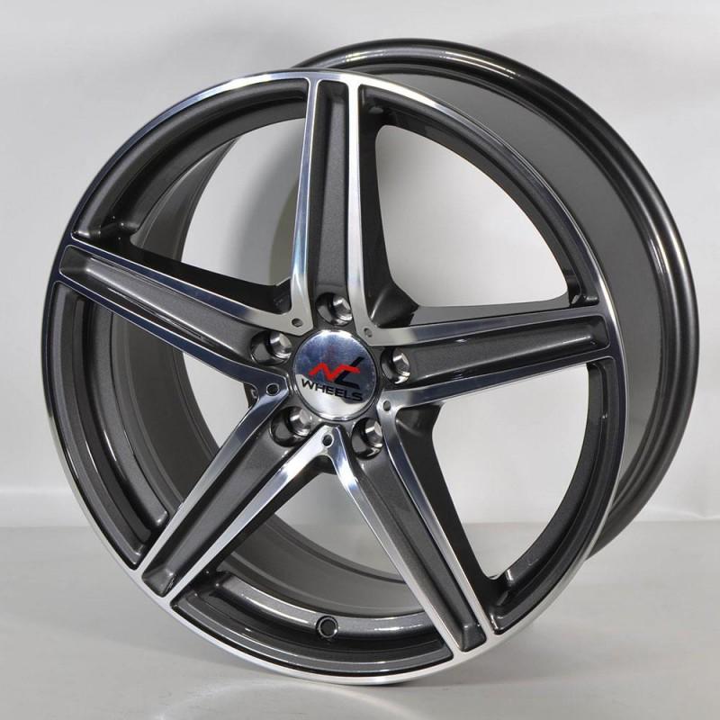 NT WHEELS MC3 8X18 5X112 ET45 66.6 ANTHRACITE POLISHED