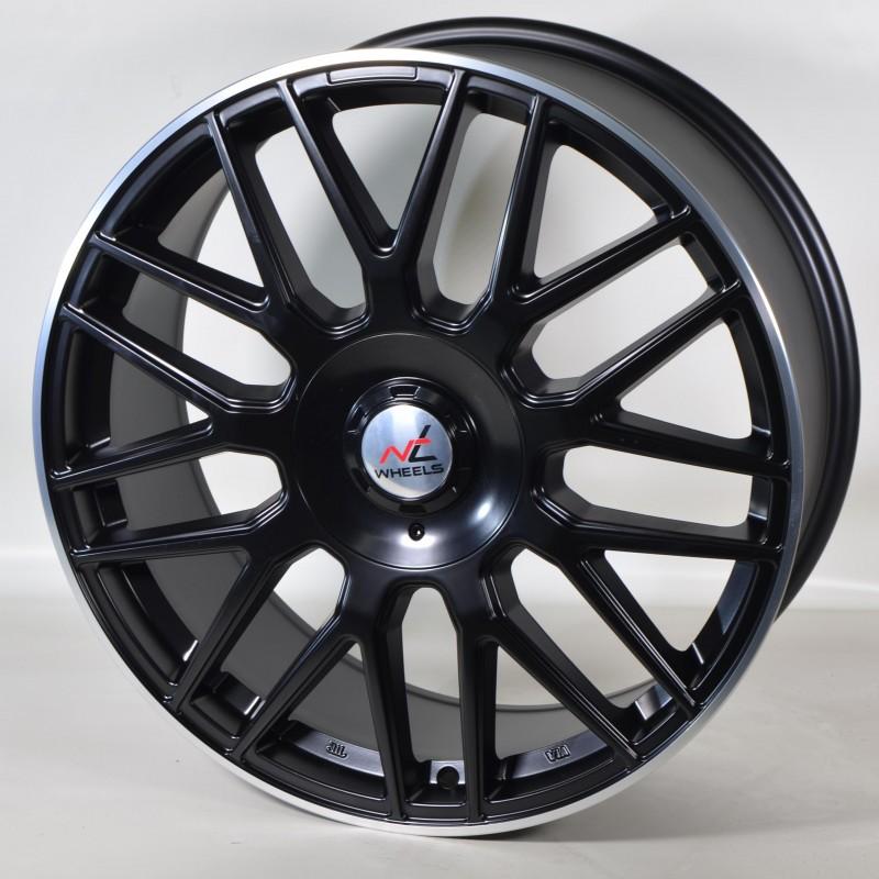 Llanta nt wheels ntvr3 7.5x17 5x100 et40 73.1 black lip polished