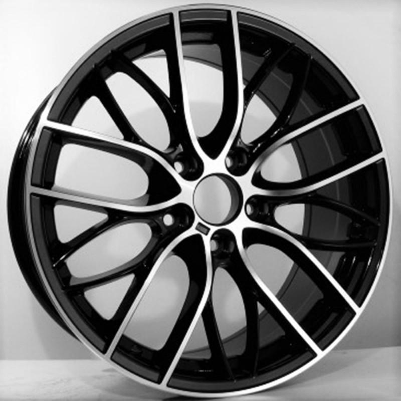 Llanta sigulo 9.5x20 5x120 et38 72.6 black polished