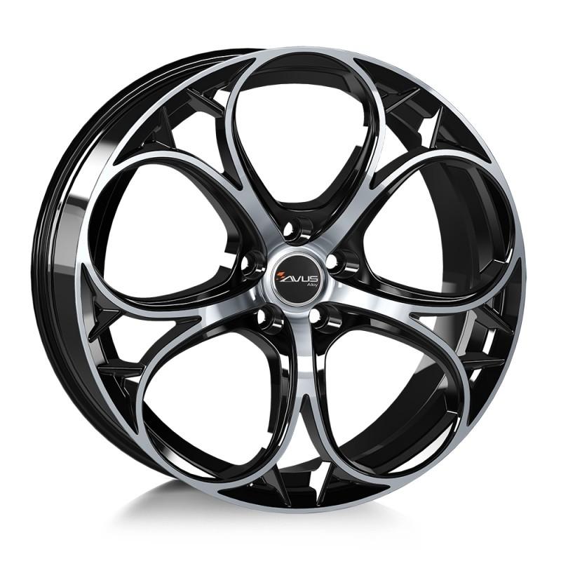 Llanta ac-520 7.5x17 5x110 et40 65.1 black polished