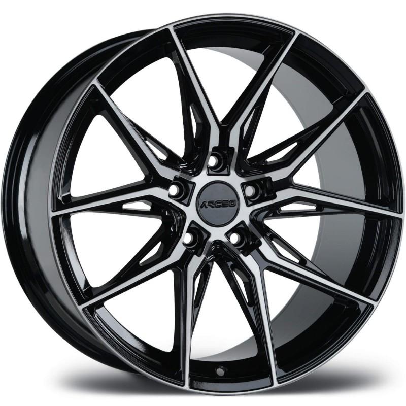 Llanta marseille 8x18 5x108 et35 73.1 black polished