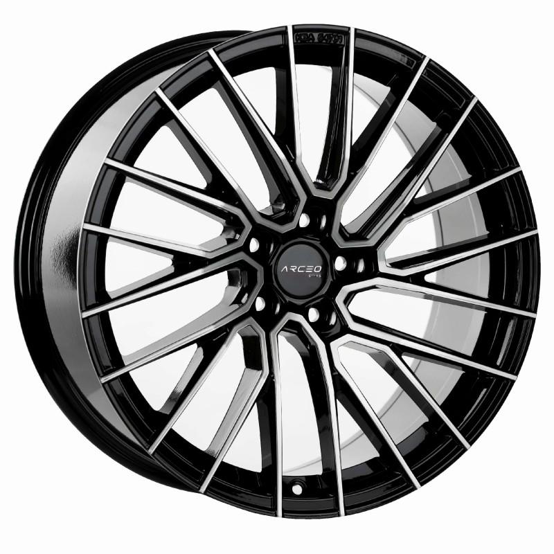 Llanta asw-02 8.5x19 5x112 et45 73.1 black polished