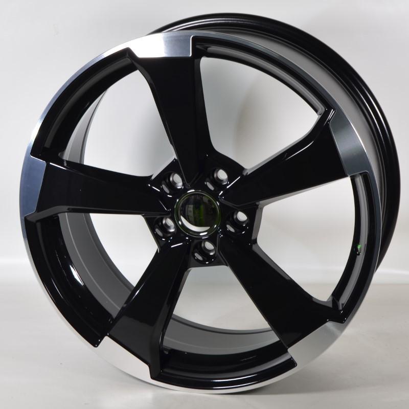 JW001 8X19 5X112 ET45 66,6 BLACK LIP POLISHED
