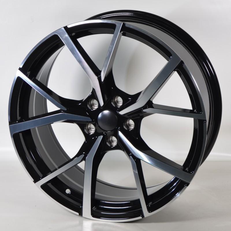 Llanta jw002 7,5x17 5x112 et40 57,1 black polished