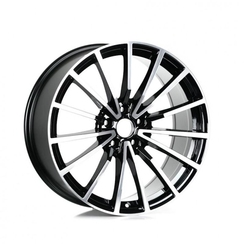 Llanta caa 8.5x19 5x112 et35 66.45 black polished