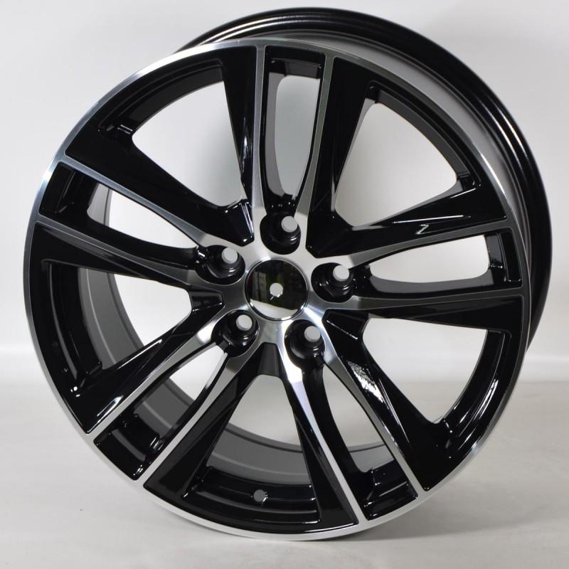 Llanta caq 8x19 5x112 et45 57.1 black polished