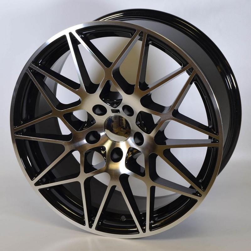 PDW B167 8.5X19 5X120 ET33 72.6 PULIDA Y NEGRA