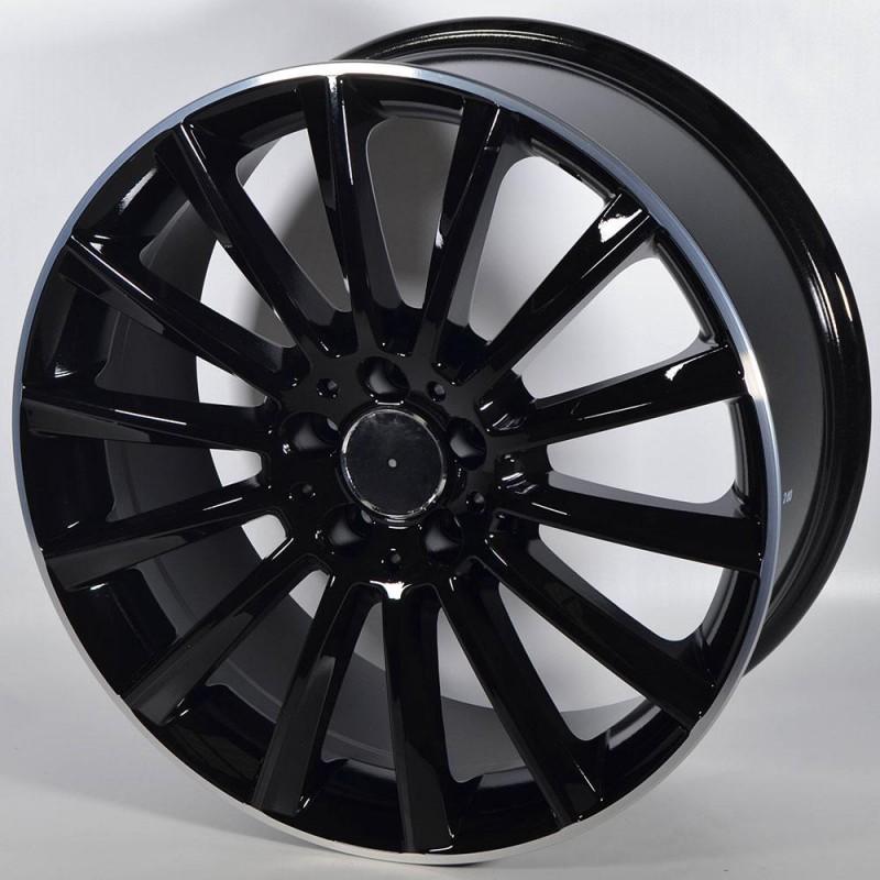 TWHEELS MERCURY 9.5X20 5X112 ET50 66.6 NEGRA ARO PULIDO