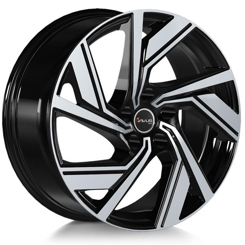 Llanta ac-521 8x18 5x112 et45 66.6 black polished