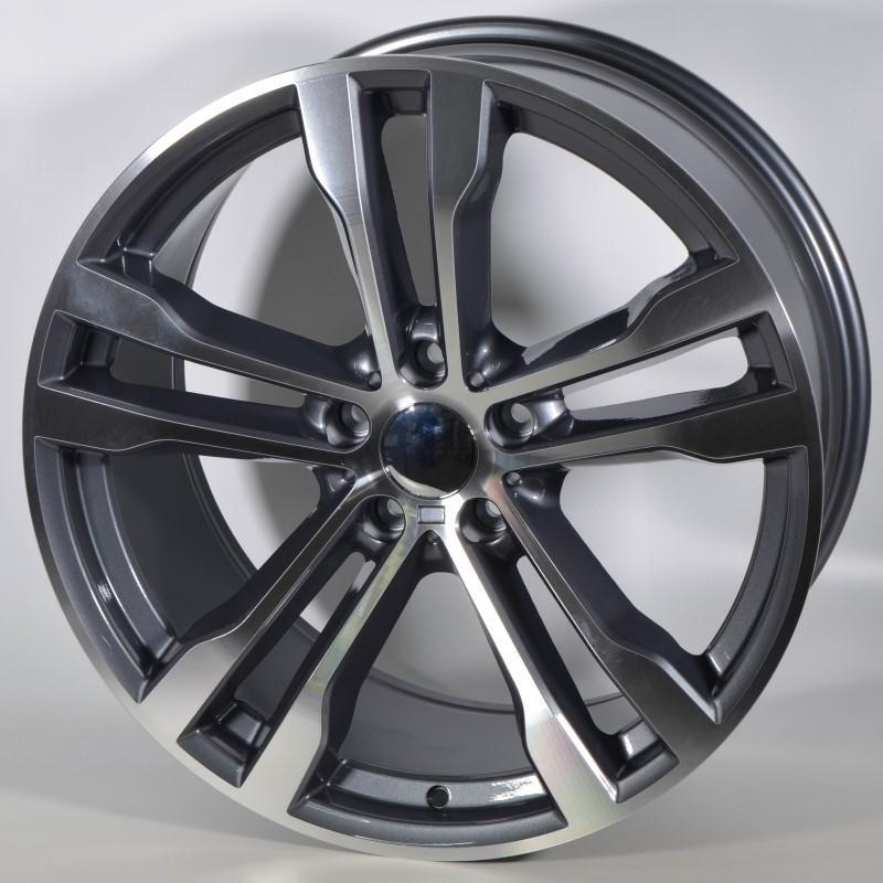 Llanta FABER 11X20 5X120 ET47 74,1 ANTRACITA POLISHED