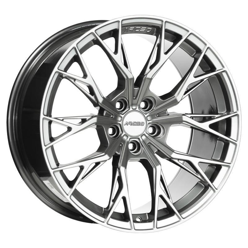 Llanta roma 8.5x19 5x112 et45 73.1 hyper black