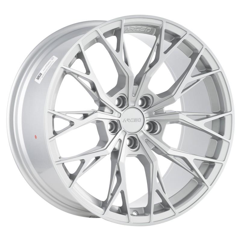 Llanta roma 8x18 5x108 et45 73.1 silver polished