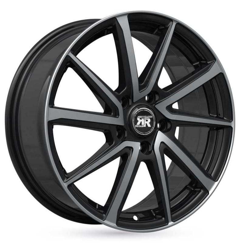 Llanta road 6.5x16 5x108 et40 65.1 black polished