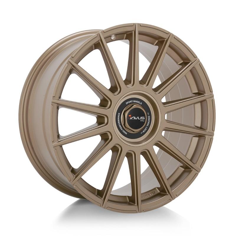 Llanta avus ac-m09 8x18 5x108/114.3 et45 72.6 bronze