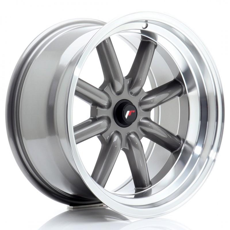 JR Wheels JR19 17x9 ET-25-(-10) BLANK Gun Metal w/ Machined Lip