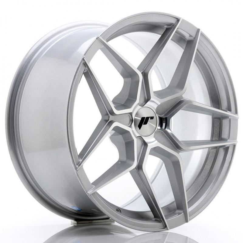JR Wheels JR34 18x9 ET20-42 5H BLANK Silver Machined Face