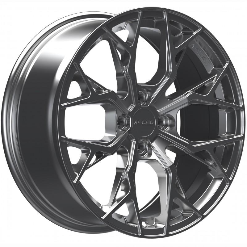 Llanta roma 7.5x17 4x100 et35 73.1 hyper black