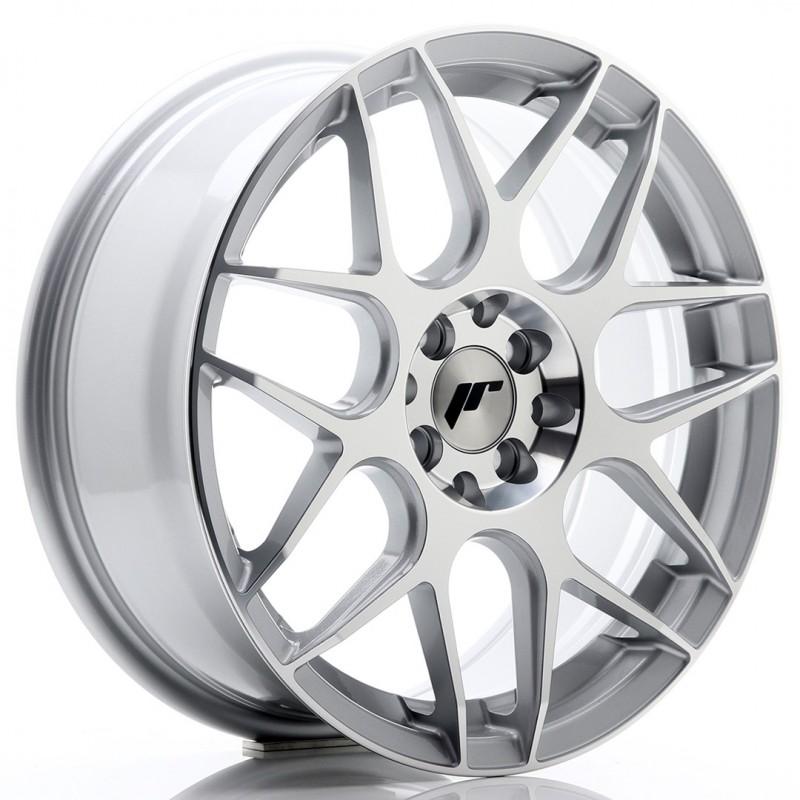 Llanta jr wheels jr18 17x7 et40 4x100 silver machined face