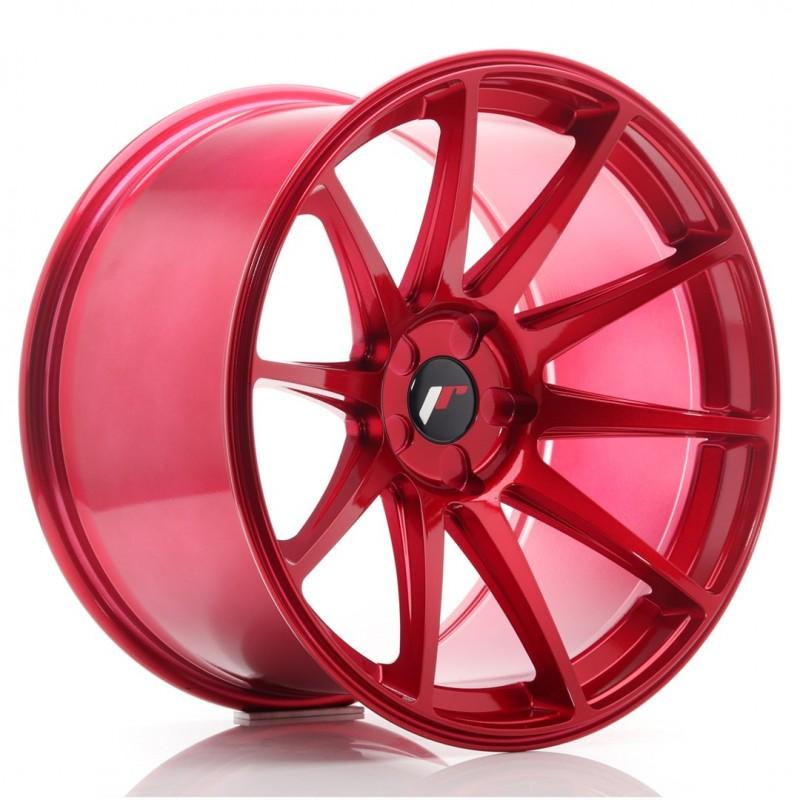 Llanta jr wheels jr11 19x11 et25 5h blank platinum red