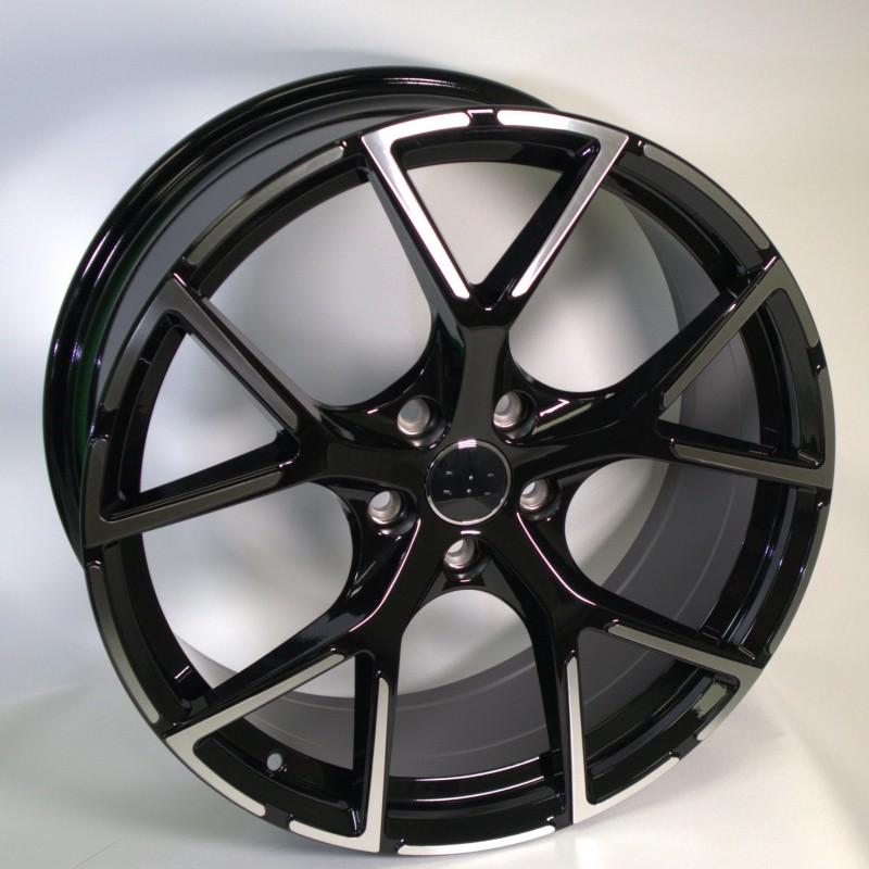 Llanta blade 8.5x19 5x112 et40 66.6 black polished