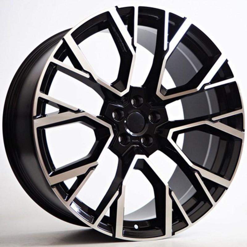 Llanta enzo 10.5x20 5x112 et40 66.6 black polished