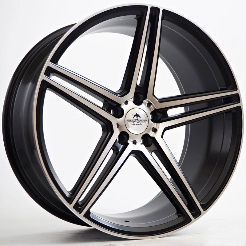 Llanta forzza bosan 8.5x19 5x112 et25 66.45 black matt face machined