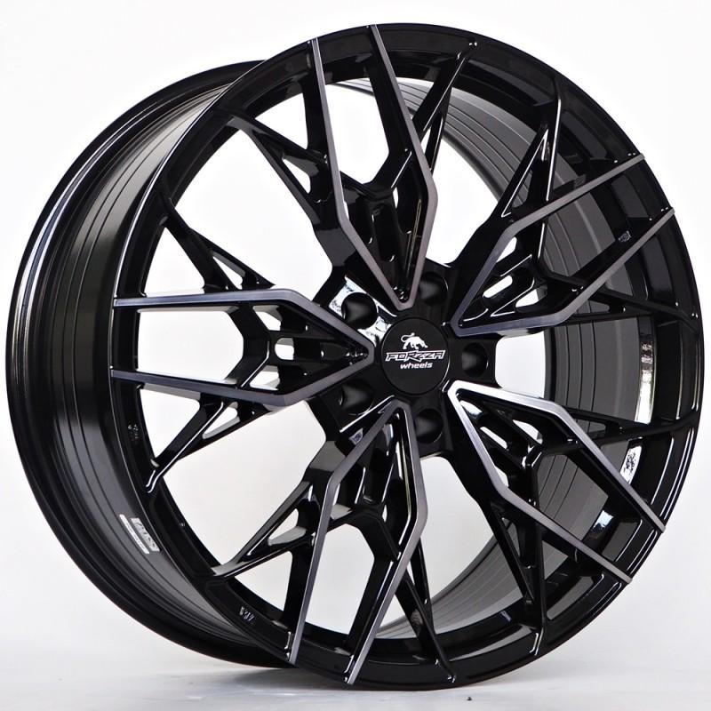 Llanta forzza spectrum 9x20 5x112 et25 66.45 bfm + black clear coat