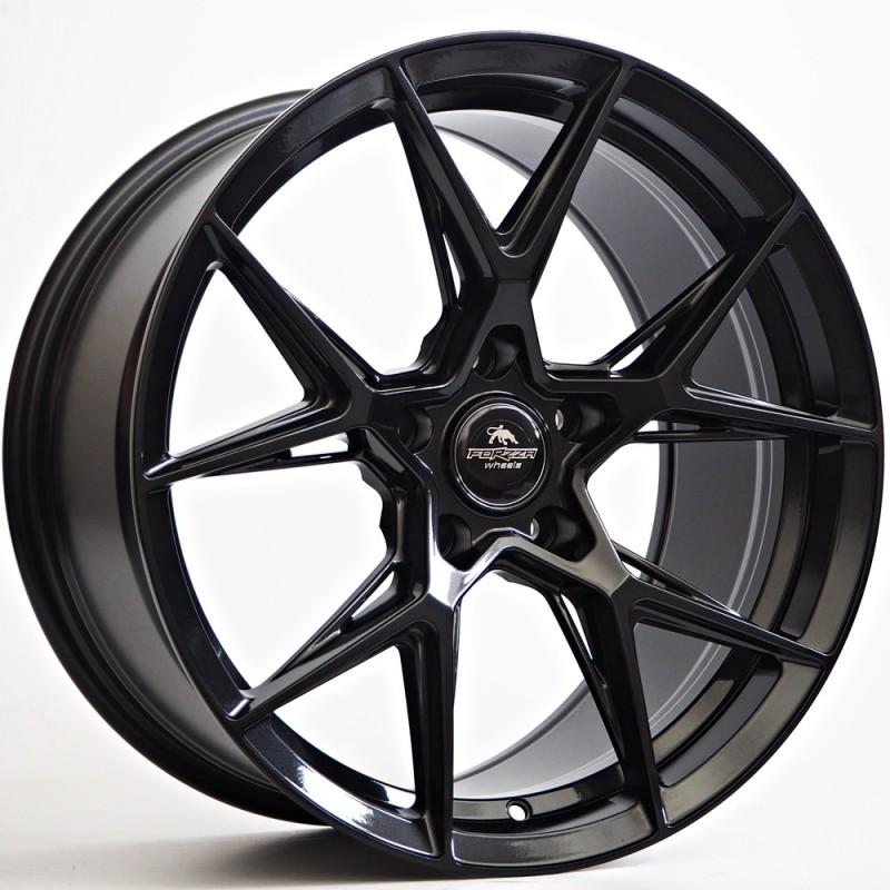 Llanta forzza oregon 8x18 5x108 et42 73.10 black magic