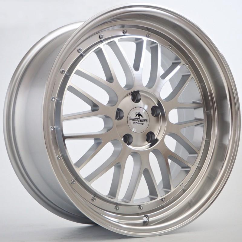 Llanta forzza spot 9x20 5x112 et30 66.45 silver face machined