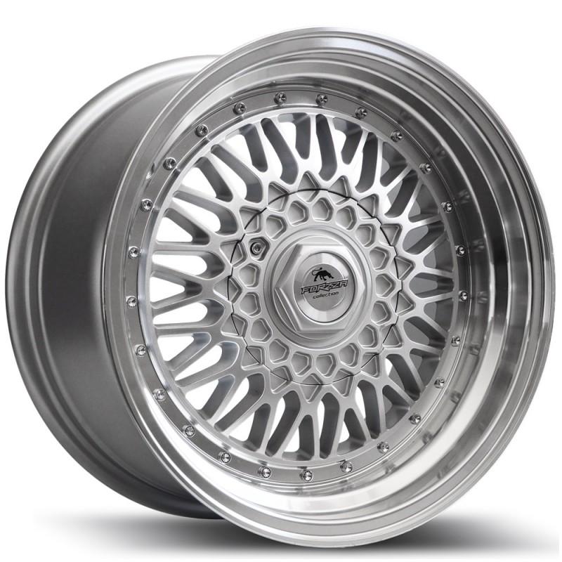 Llanta forzza malm 7x15 4x100 et25 73.10 silver/lip machined