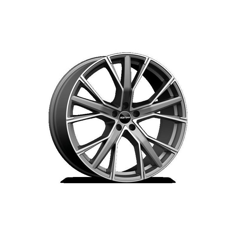 GUNNER 9.0X21 5X108 ET40 63.4 ANTHRACITE MATT POLISHED