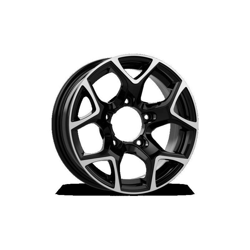 SJ15 5.5X15 5X139.7 ET05 108 BLACK POLISHED