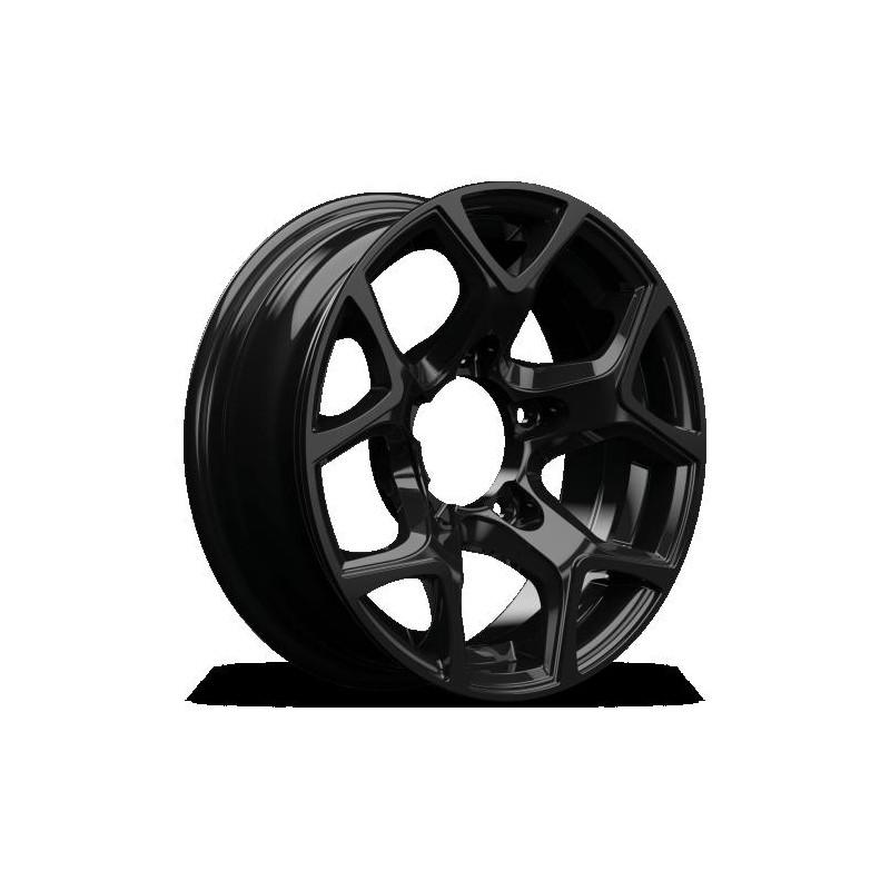 SJ15 5.5X15 5X139.7 ET05 108 BLACK GLOSSY
