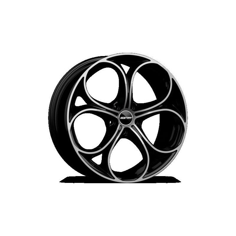 DRAKE 8.0X18 5X110 ET33 65.1 BLACK POLISHED