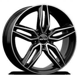 FASTEN 7.5X18 5X112 ET45 66.6 BLACK POLISHED