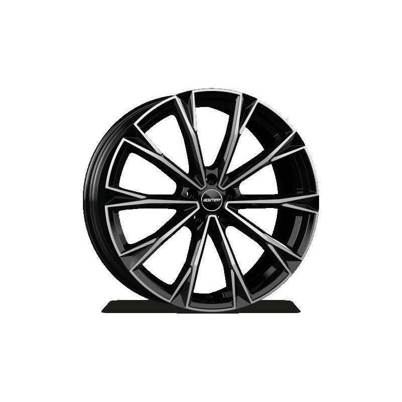 Llanta totale 8x19 5x112 et43 66.6 black polished
