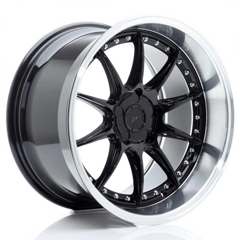 Llanta jr wheels jr41 18x10,5 et15-25 5h blank glossy black w/machined lip