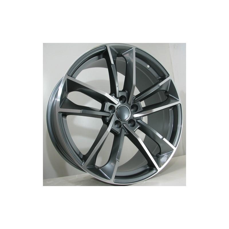 Llanta st wheels bauman 8x18 5x112 et42 66.46 grey face machined 