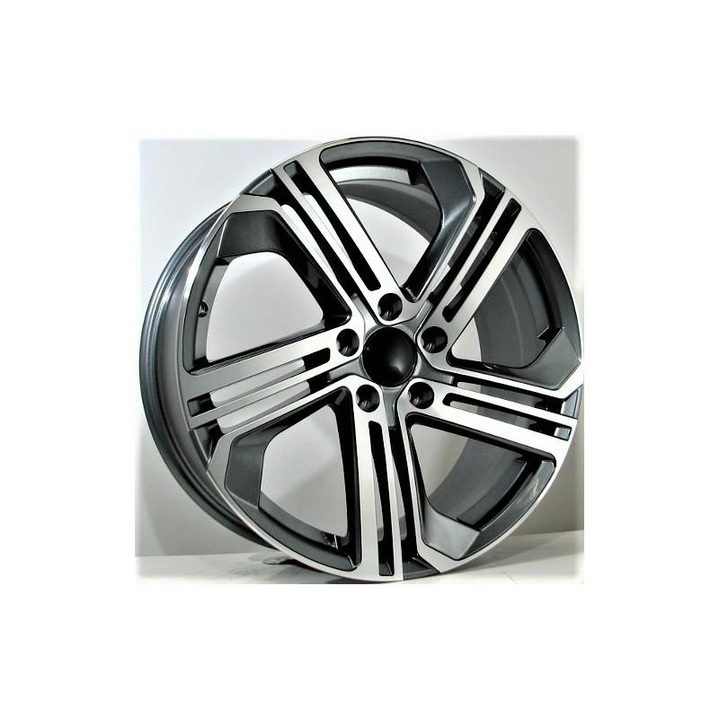 Llanta st wheels vorno 8x18 5x112 et45 57.10 grey face machined 
