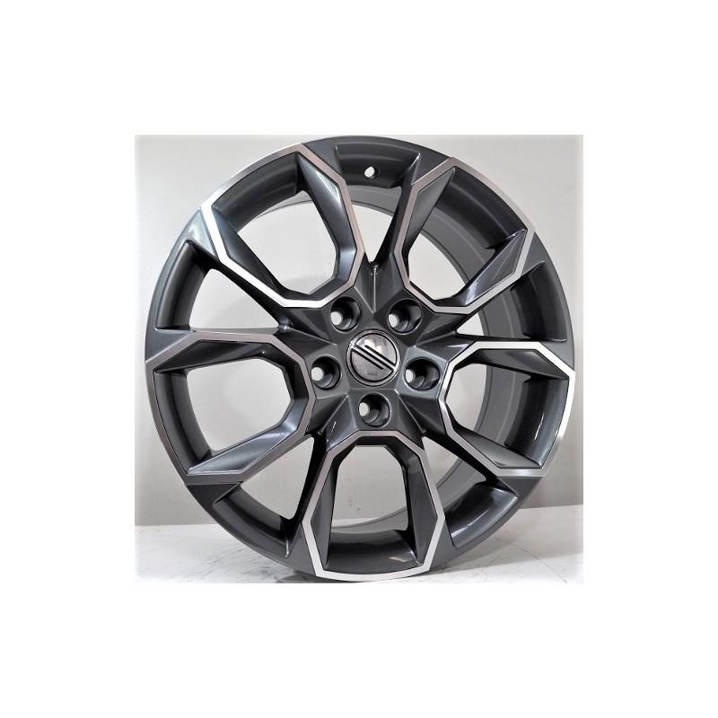 Llanta st wheels sila 8x18 5x112 et45 57.10 grey face machined
