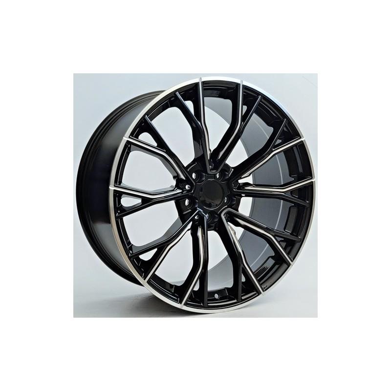 Llanta st wheels omni 8.5x19 5x112 et23 66.56 black milling