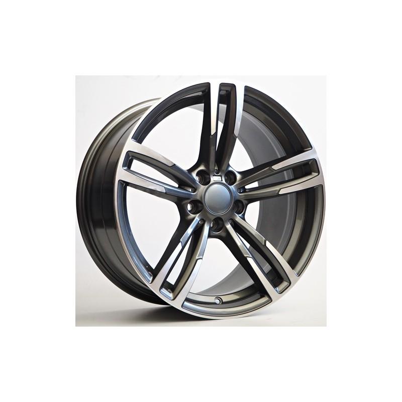 Llanta st wheels flex 9.5x19 5x112 et38 66.56 grey face machined