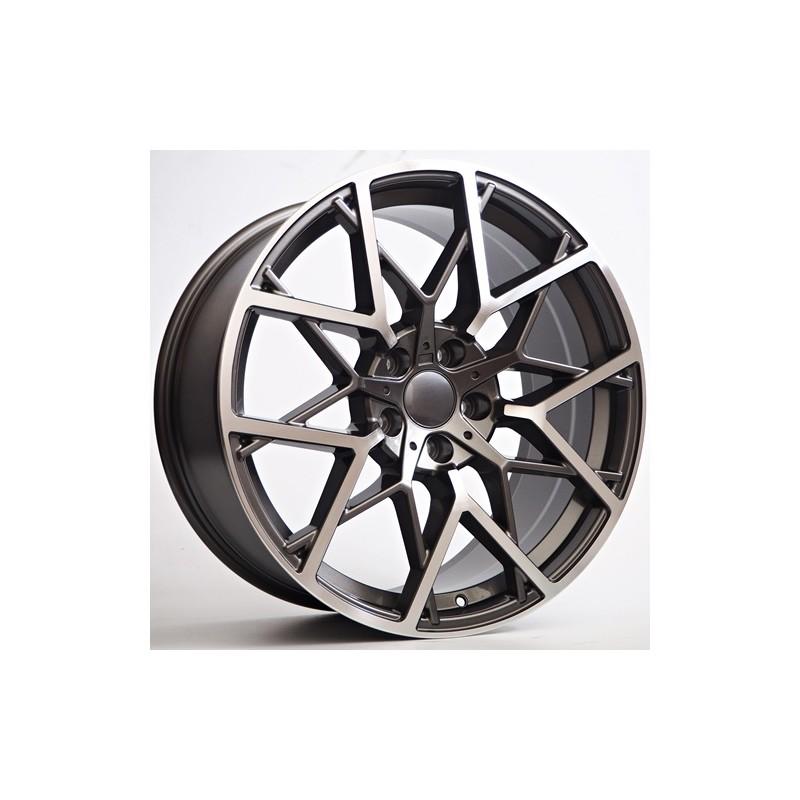 Llanta st wheels raven 9.5x20 5x120 et38 72.56 grey face machined
