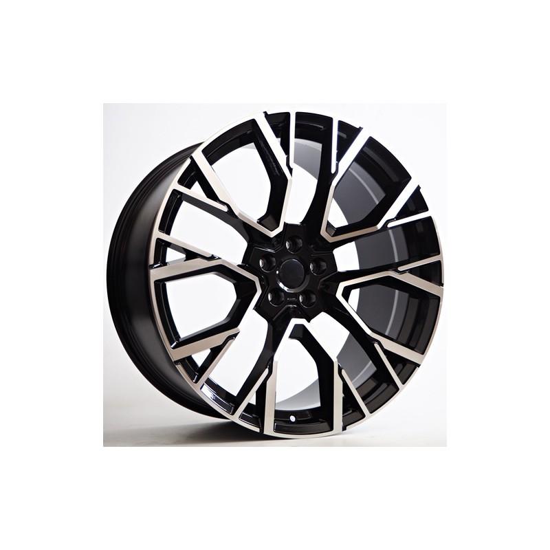 Llanta st wheels 10.5x22 5x112 et35 66.56 black face machined